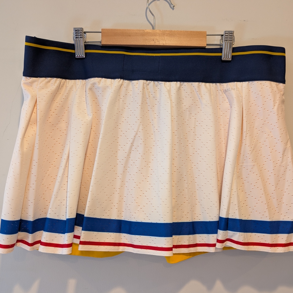 Adidas Pharell Cream Skort XL Tennis Pickleball Sports Active Preppy Spring Stre